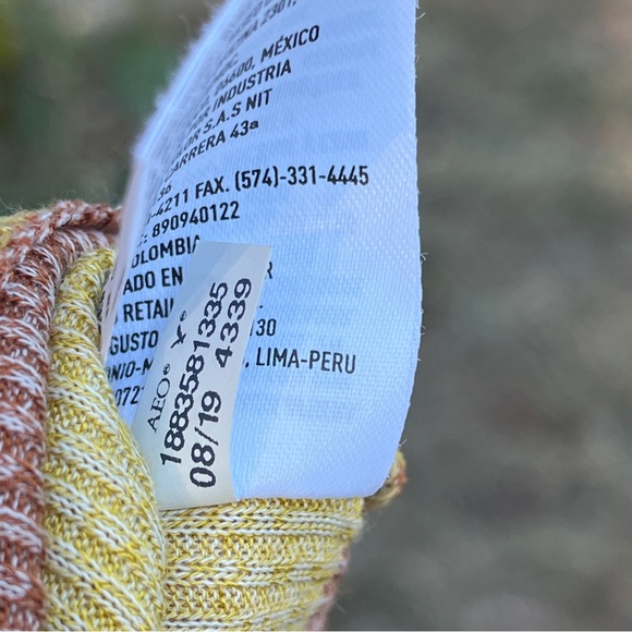 American Eagle AEO Sweater Dress Stripes 90s Boho Womens Medium M - Picture 7 of 10